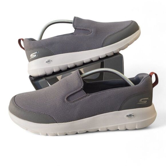 Skechers GOwalk‎ Max Clinched Slip-on Comfort Shoes Grey 216010WW Men\'s 11WW main image 4